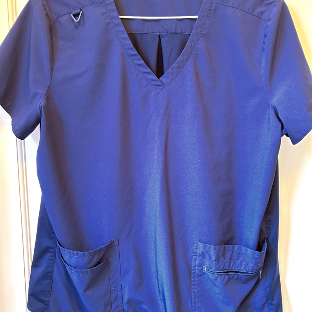 NAVY BLUE scrub top size XL medical nurse